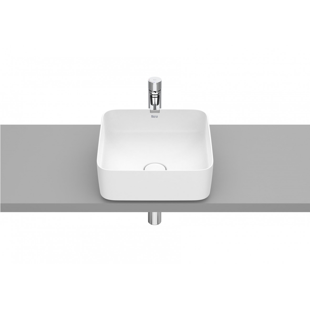 Roca Inspira Lavabo ad appoggio Fineceramic Square 370x370x140