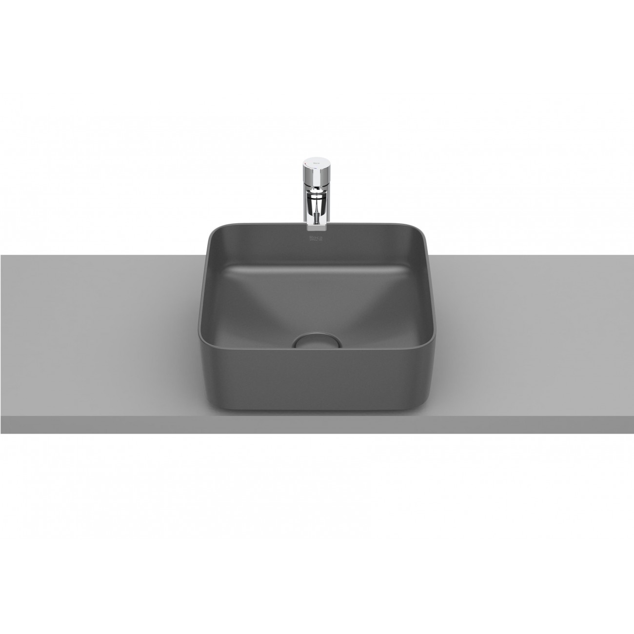 Roca Inspira Lavabo ad appoggio Fineceramic Square 370x370x140