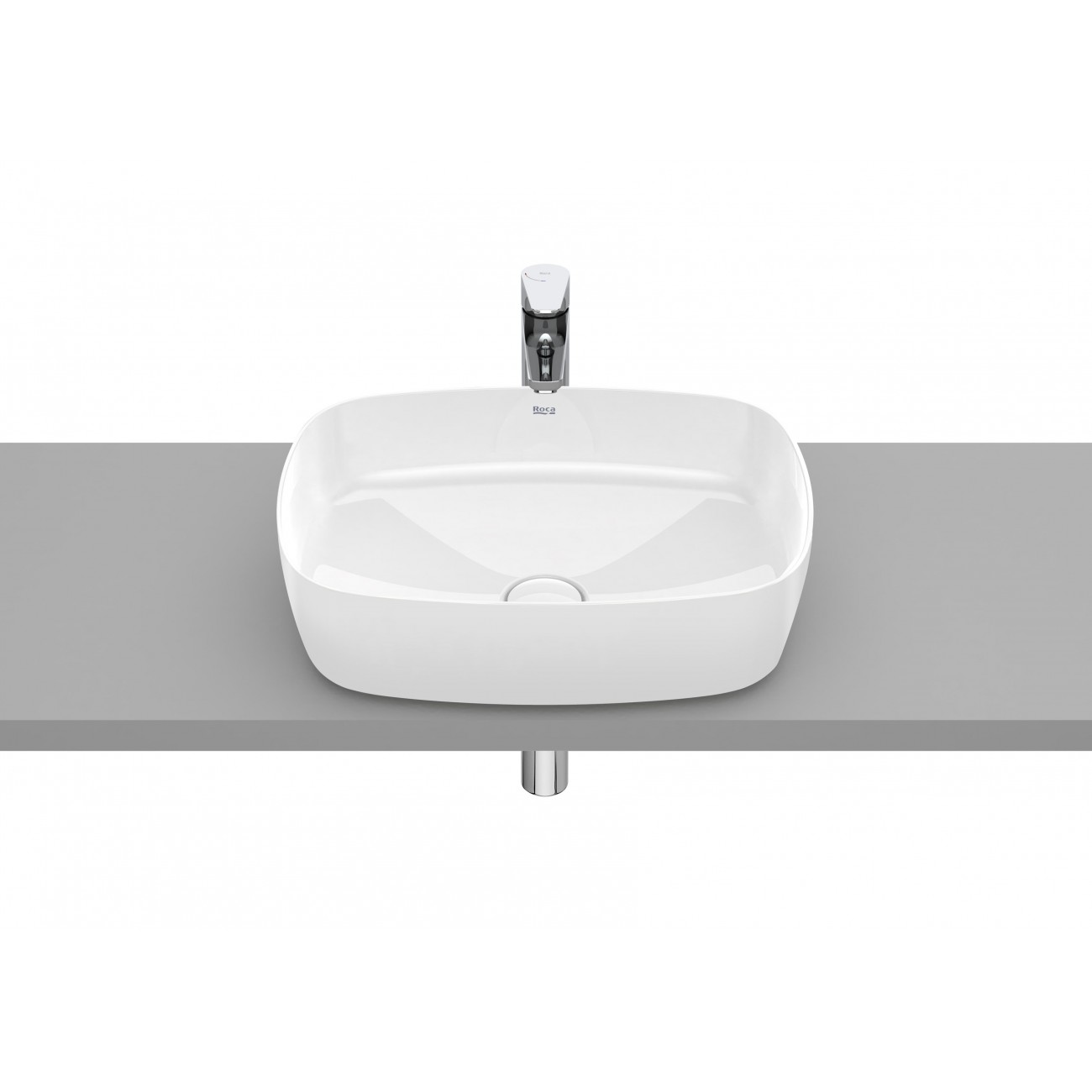 Roca Inspira Washbasin to support Fineceramic Soft 500x370x140
