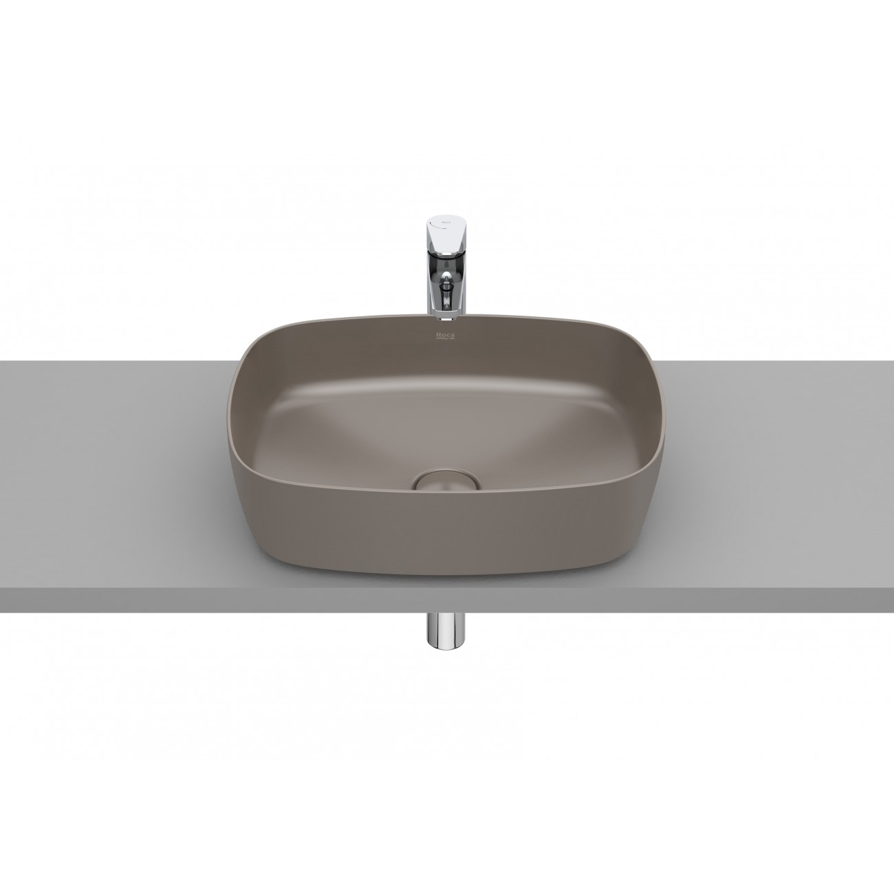 Roca Inspira Washbasin to support Fineceramic Soft 500x370x140