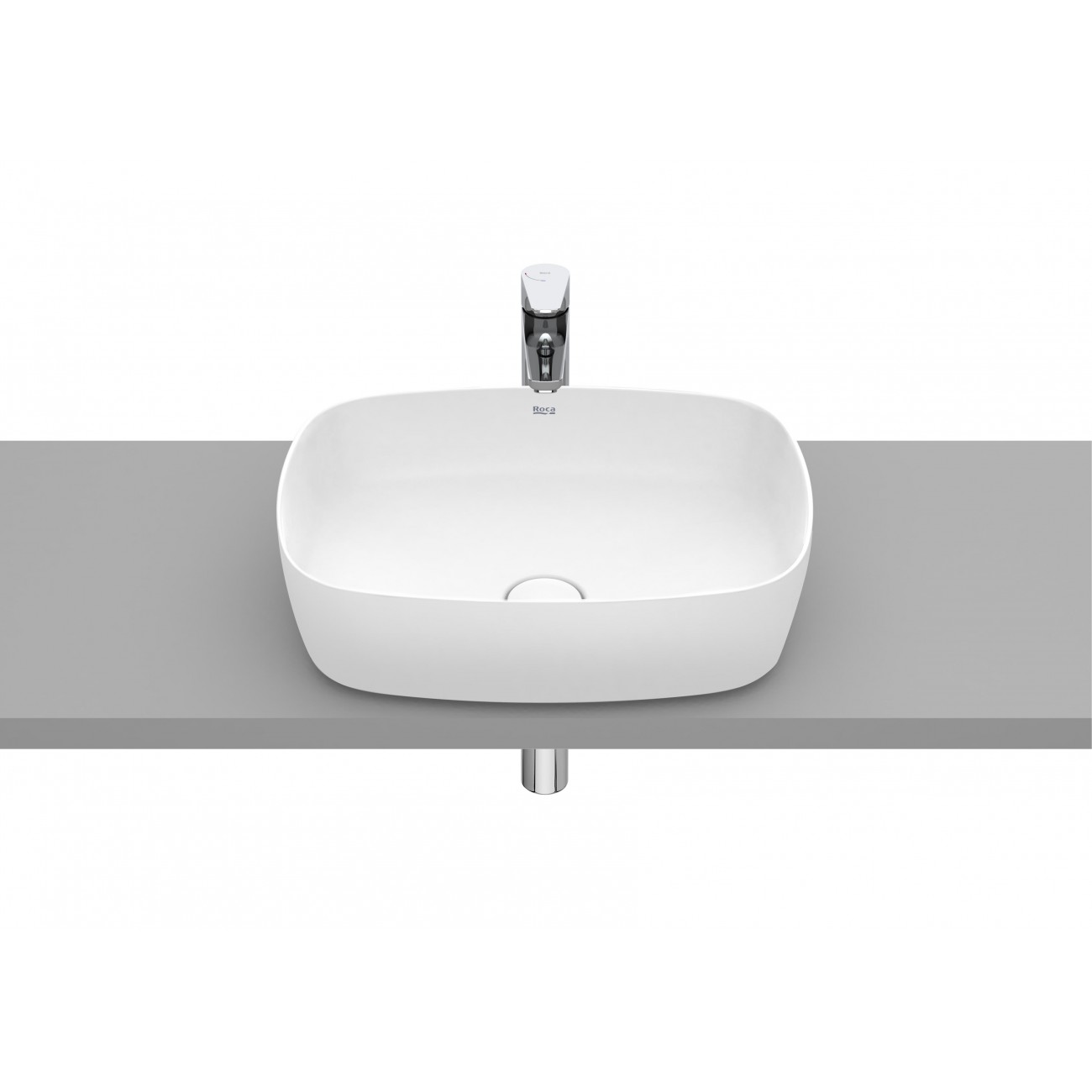 Roca Inspira Washbasin to support Fineceramic Soft 500x370x140
