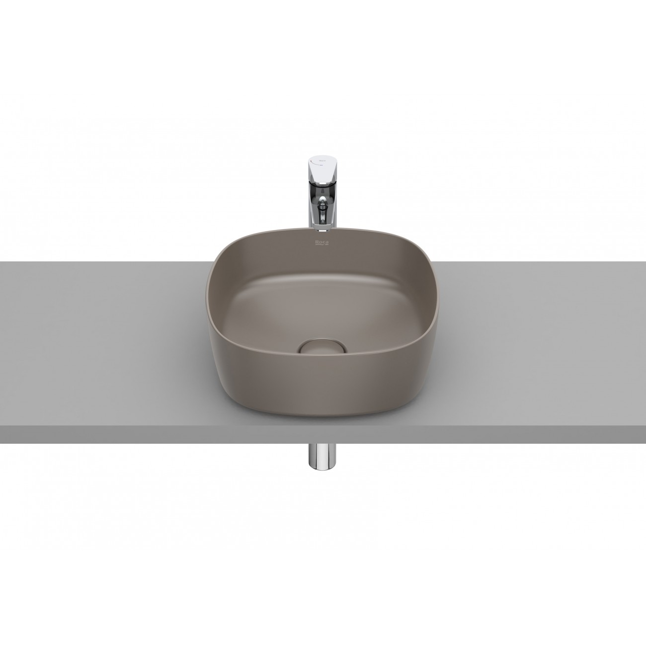Roca Inspira Washbasin to support Fineceramic Soft 370x370x140