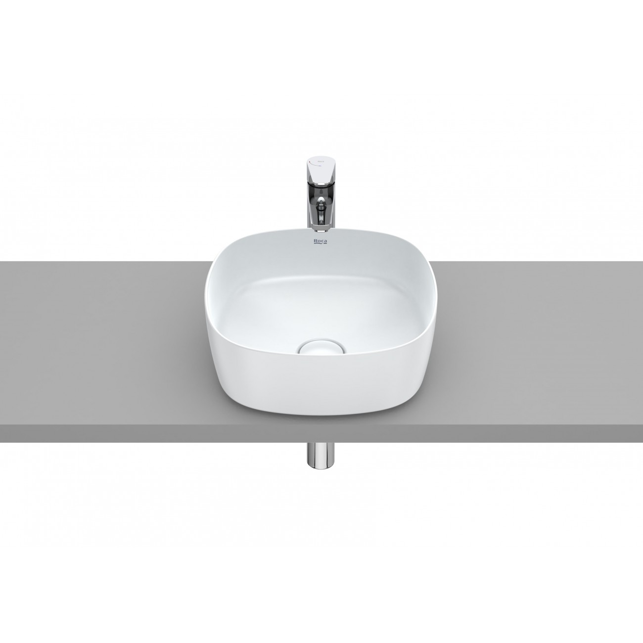 Roca Inspira Washbasin to support Fineceramic Soft 370x370x140