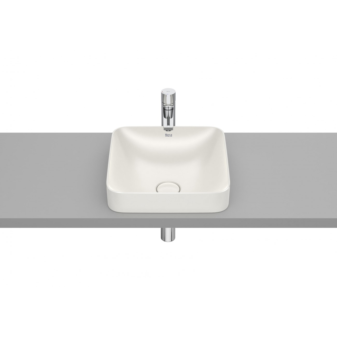 Roca Inspira Square Lavabo encastré sur plan Fineceramic 370x370x75