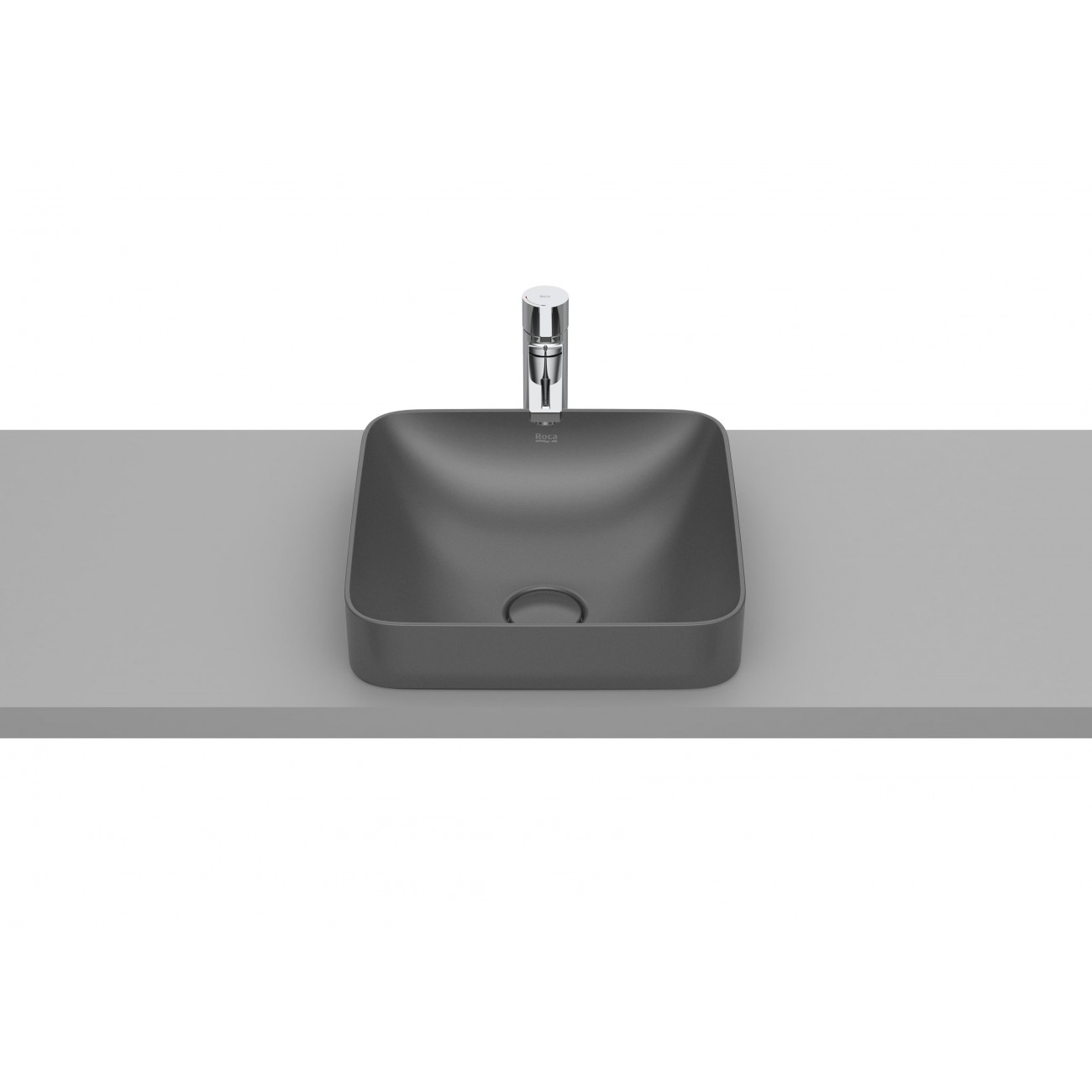 Roca Inspira Square Lavabo encastré sur plan Fineceramic 370x370x75