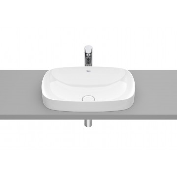 Roca Inspira Soft Lavabo ad incasso sopra piano Fineceramic 550x370x75