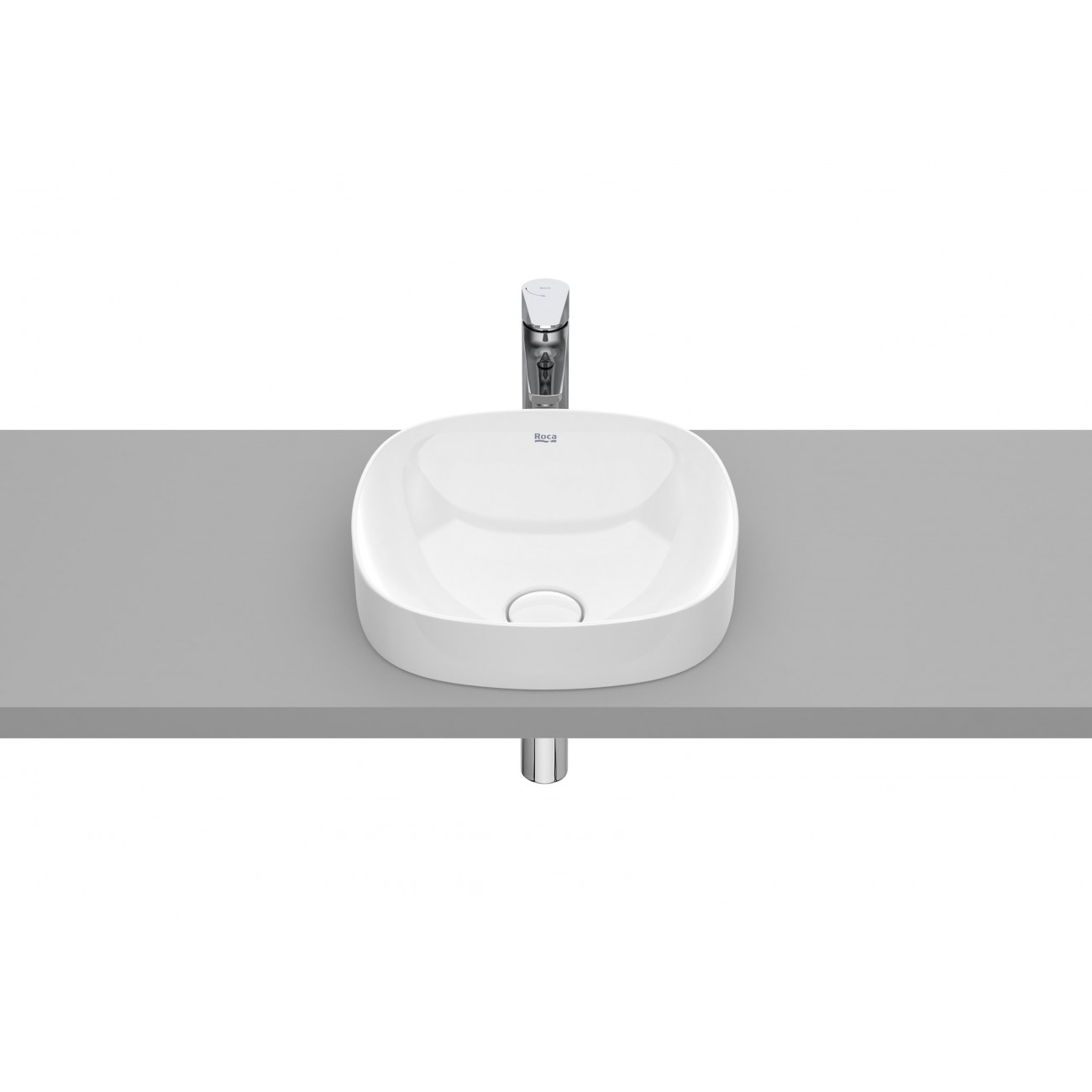 Roca Inspira Soft Lavabo encastré sur plan Fineceramic 370x370x75