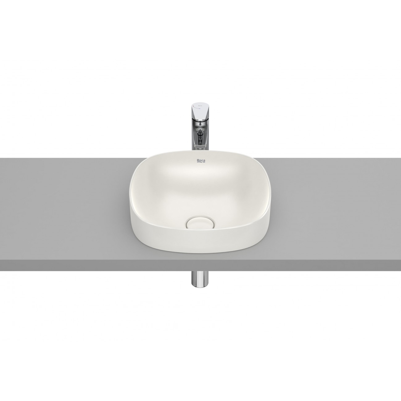 Roca Inspira Soft Lavabo encastré sur plan Fineceramic 370x370x75
