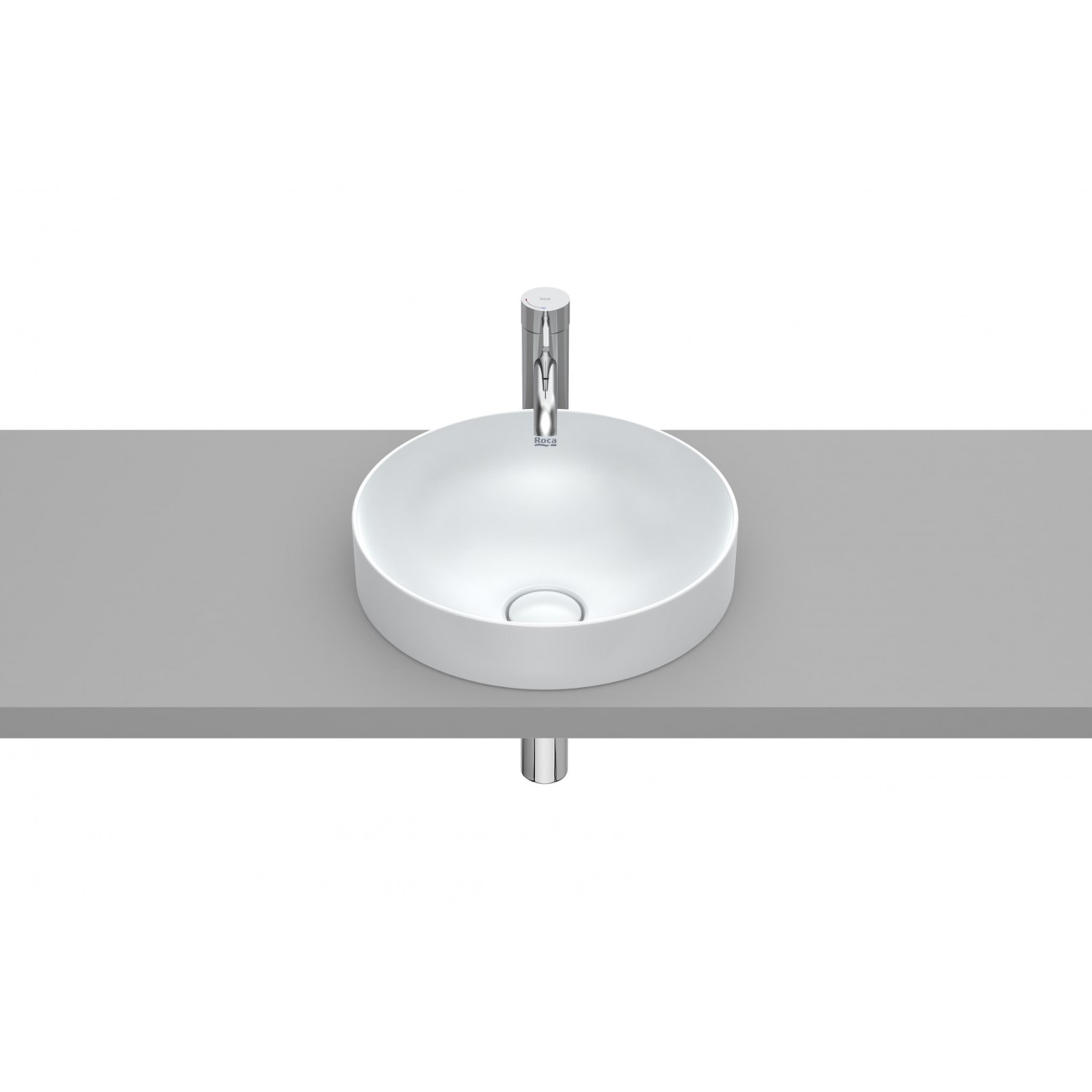 Roca Inspira Round Lavabo encastré sur plan Fineceramic Ø 370X75
