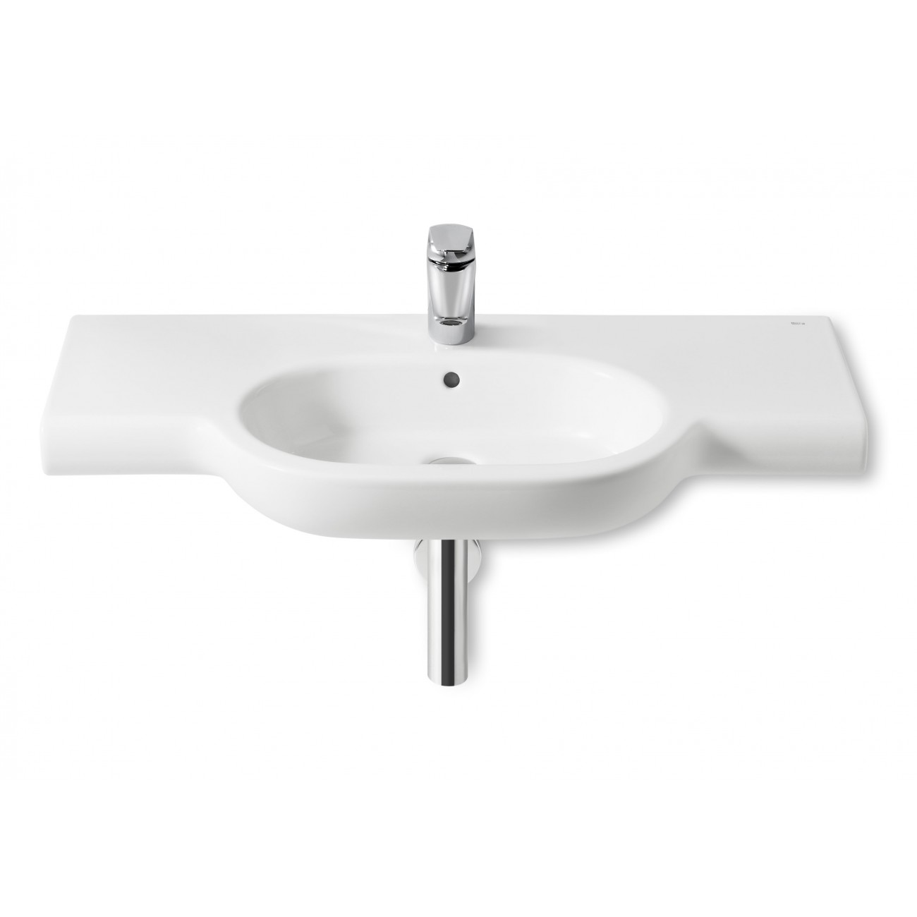 Roca Meridian Lavabo a muro con colonna 1000 x 460