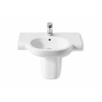 Roca Meridian Lavabo a muro con semicolonna 700 x 460