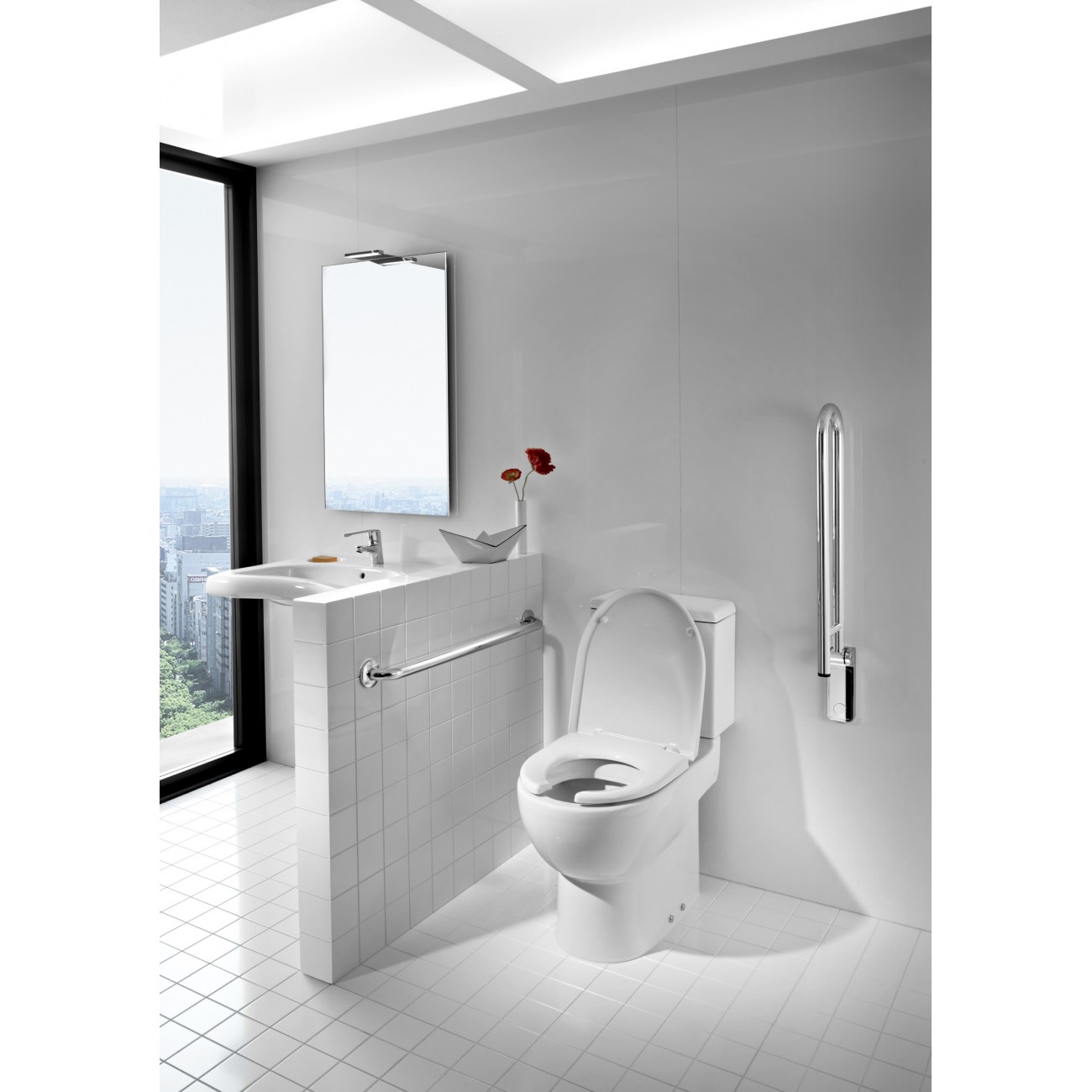 Roca Meridian One-piece vase reduced mode