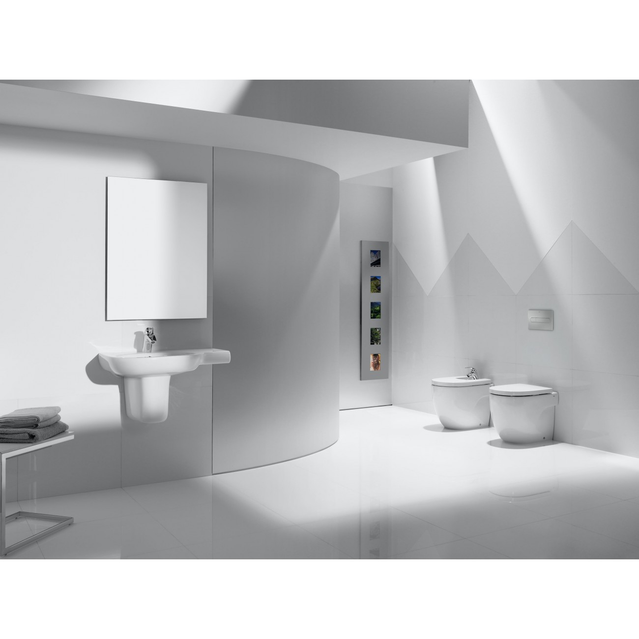 Roca Meridian Vase filomuro au sol sans Brida