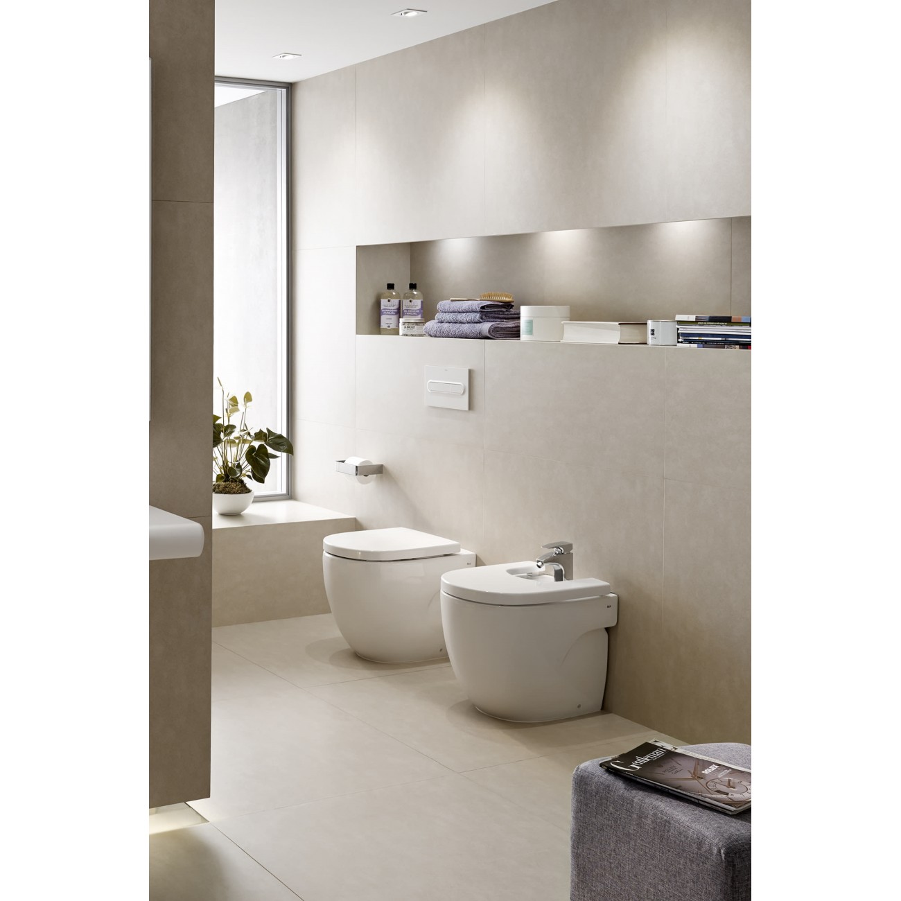 Roca Meridian Vase filomuro au sol sans Brida