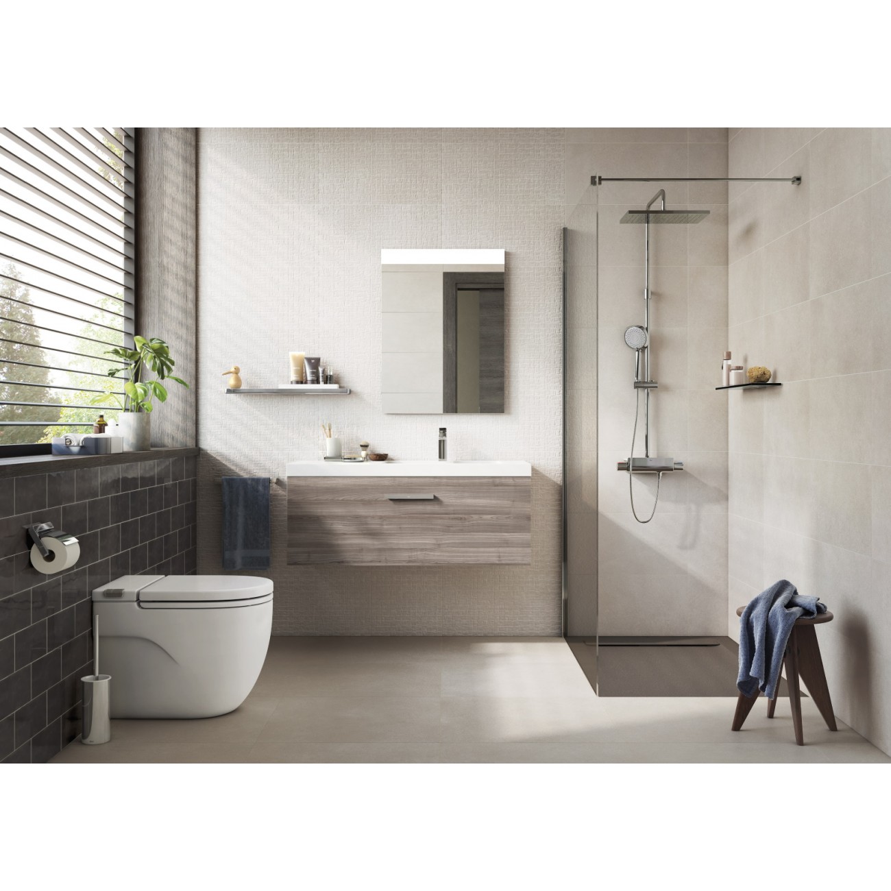 Roca Meridian In-Tank flush wall vase