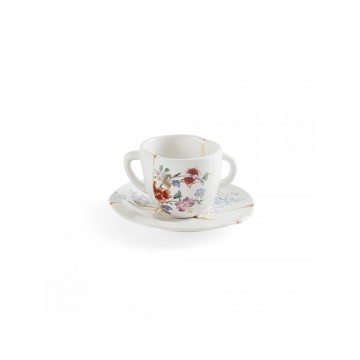 SELETTI KINTSUGI Small coffee cup with saucer