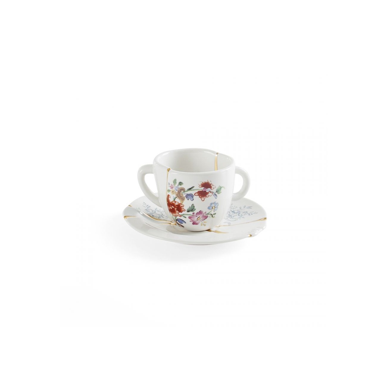 SELETTI KINTSUGI Small coffee cup with saucer