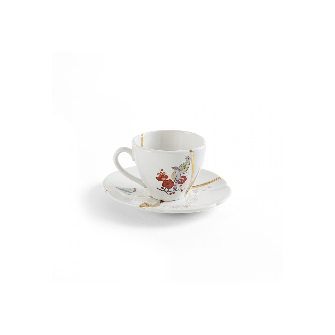 SELETTI KINTSUGI Small coffee cup with saucer