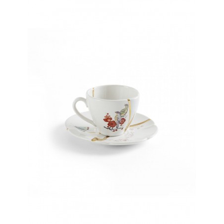 SELETTI KINTSUGI Small coffee cup with saucer