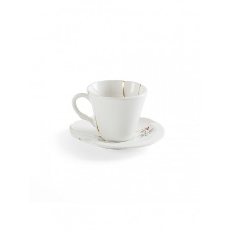 SELETTI KINTSUGI Tasse à café avec soucoupe