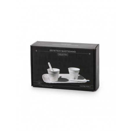 SELETTI ESTETICA QUOTIDIANO Coffee cups - set of 2 + 1 Tray