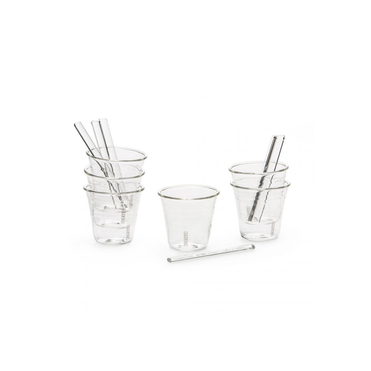 SELETTI ESTETICO QUOTIDIANO GLASS Tasses à café - lot de 6