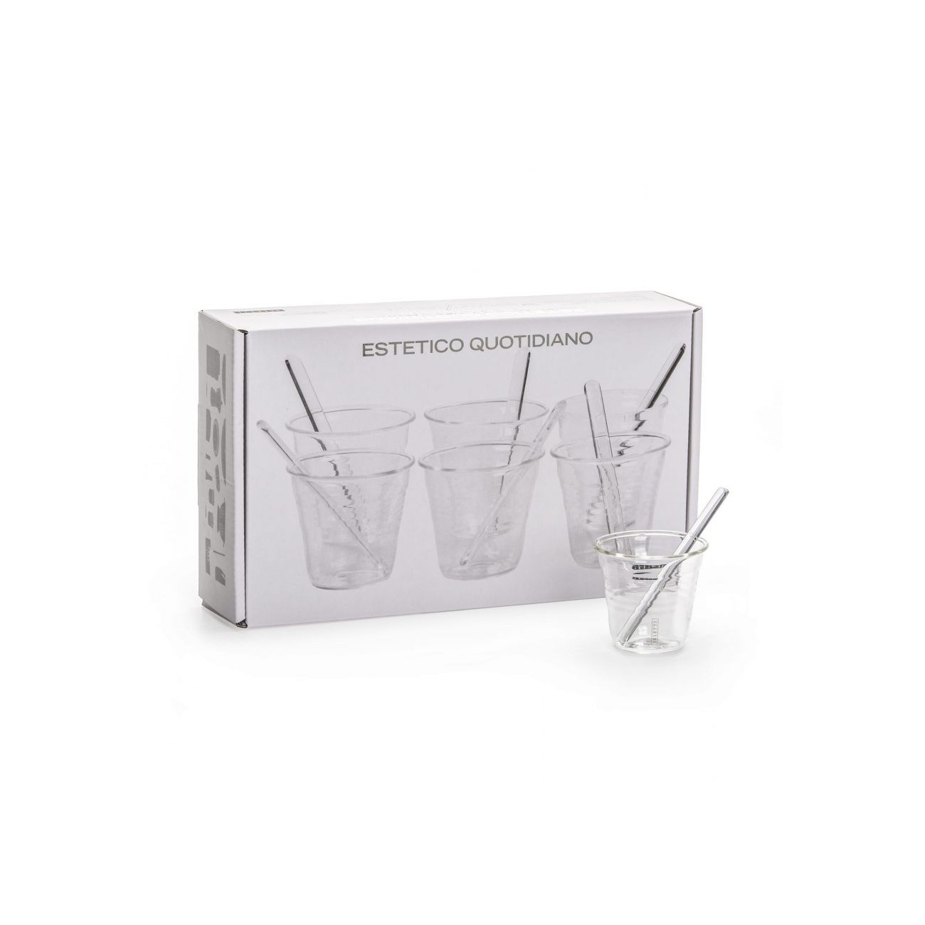 SELETTI ESTETICO QUOTIDIANO GLASS Tasses à café - lot de 6