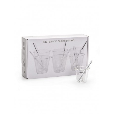 SELETTI ESTETICO QUOTIDIANO GLASS Tasses à café - lot de 6