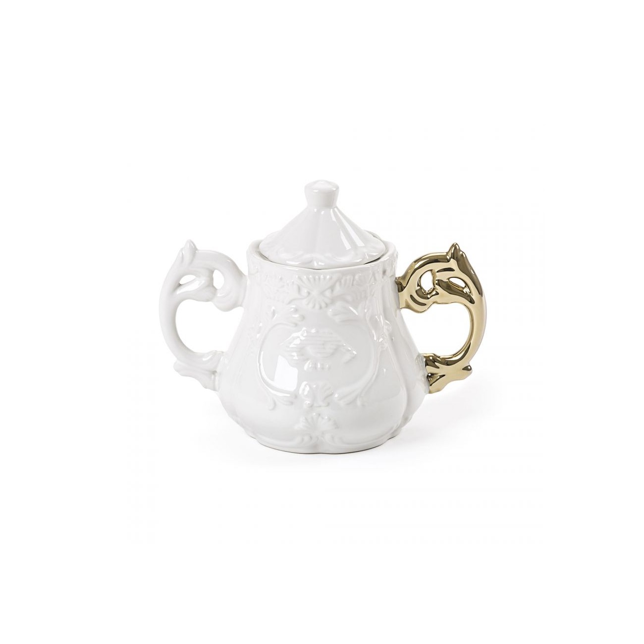 SELETTI I-Wares Gold Sugar bowl