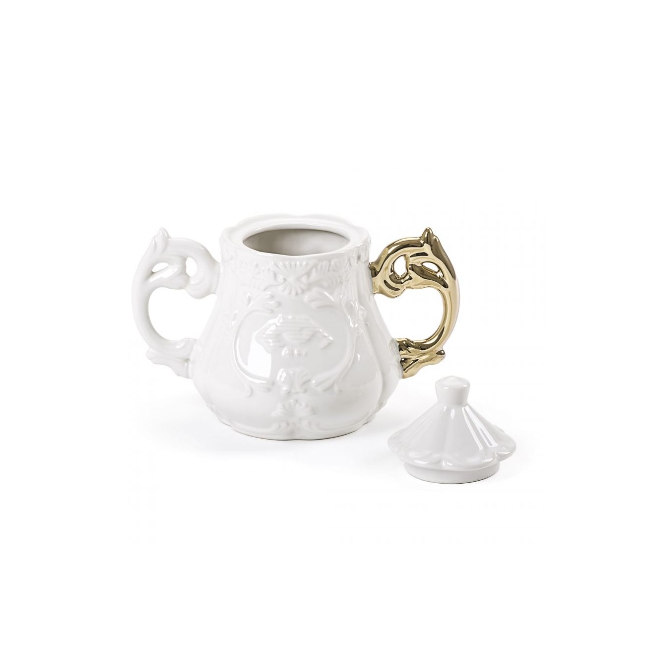 SELETTI I-Wares Gold Sugar bowl