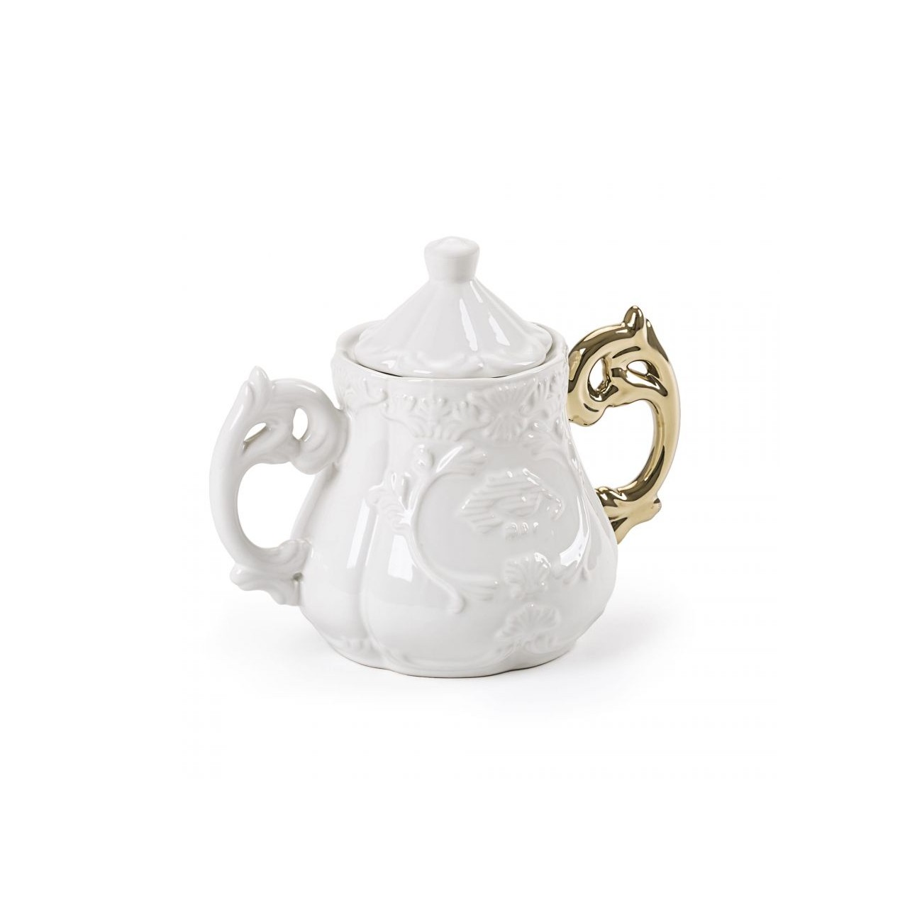 SELETTI I-Wares Gold Sugar bowl