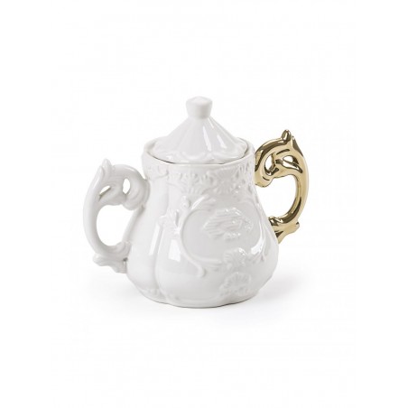 SELETTI I-Wares Gold Sugar bowl