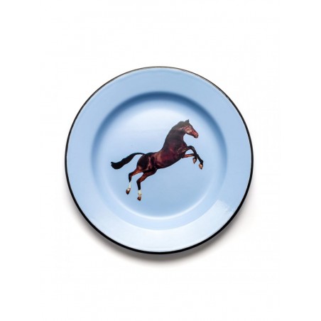 SELETTI Enamel plate - Horse