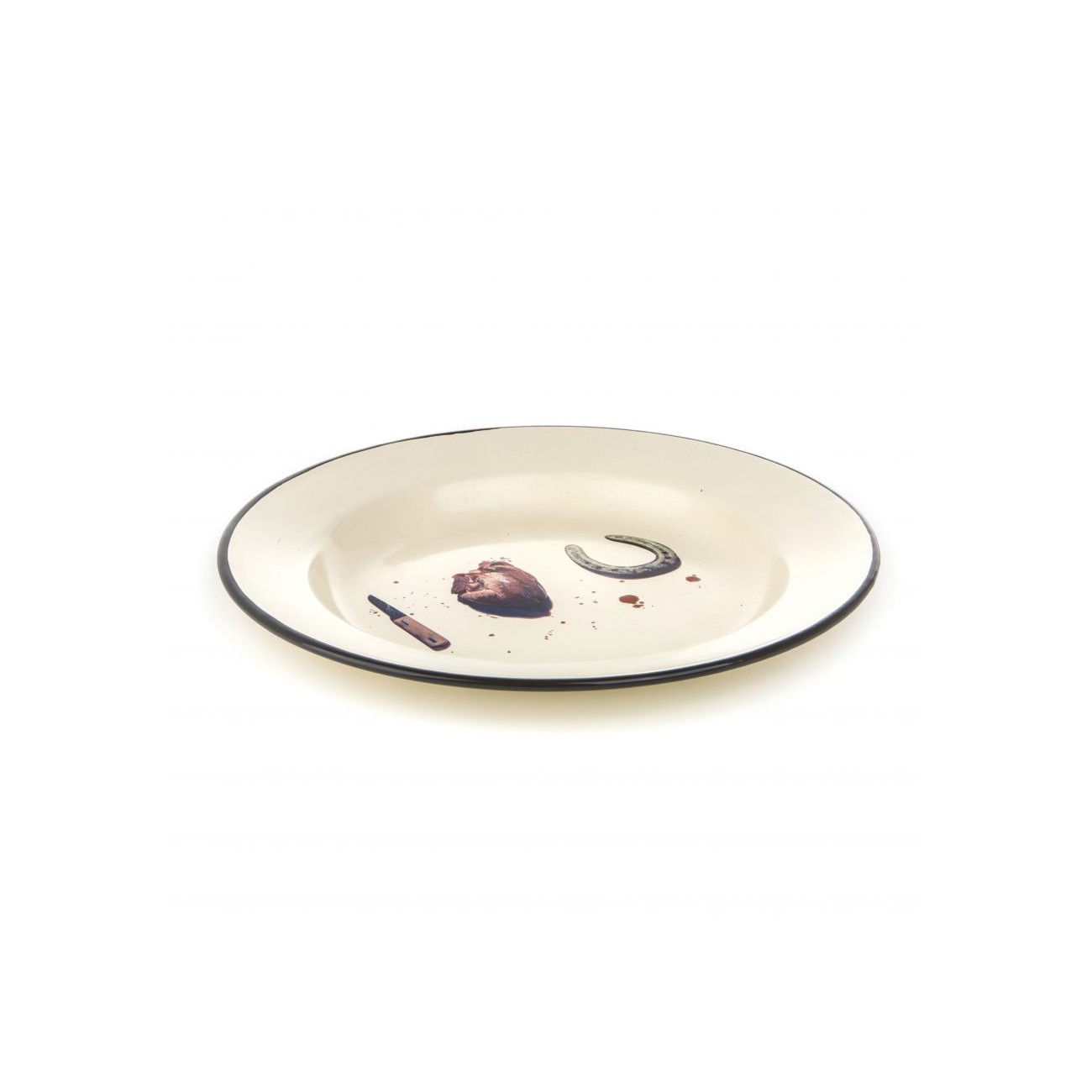 SELETTI Piatto smaltato - I love you