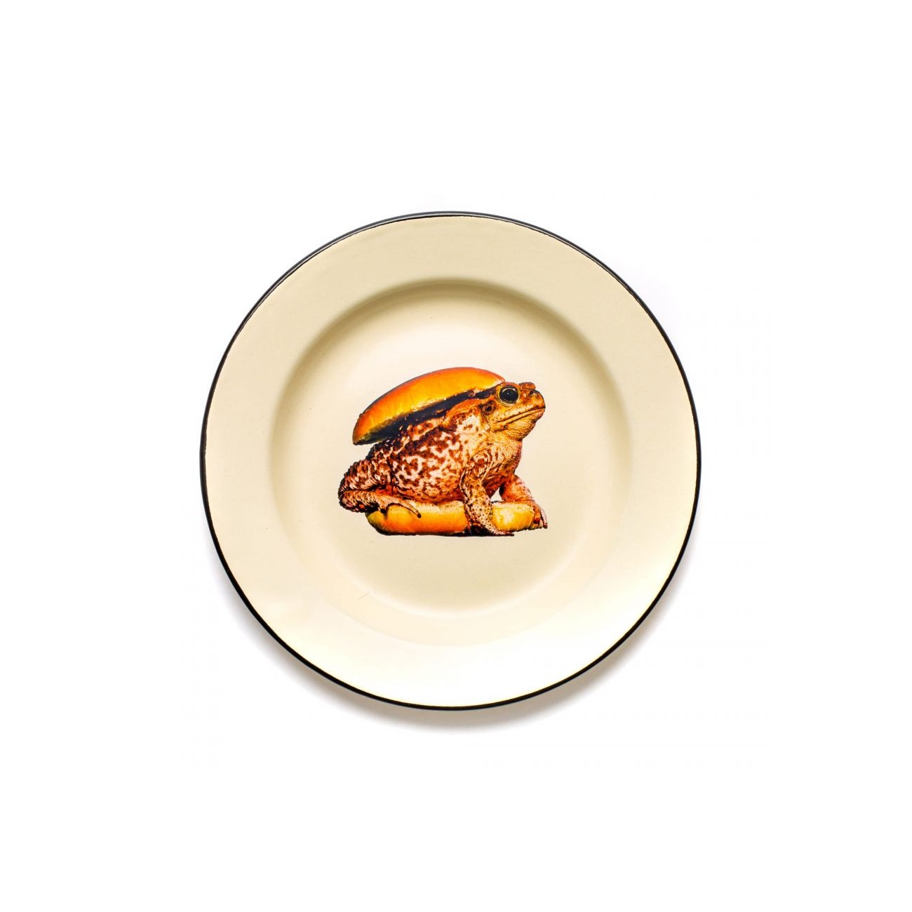 SELETTI Enamel plate - Toad
