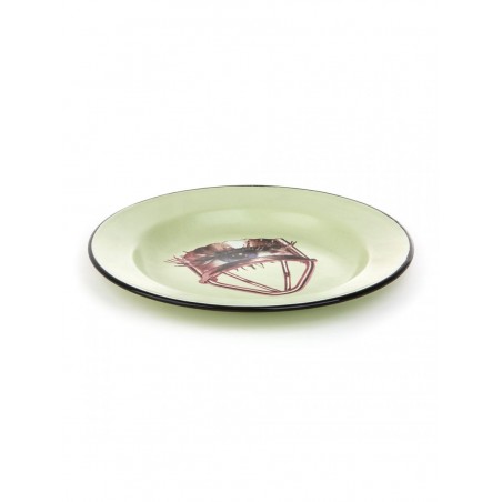 SELETTI Piatto smaltato - Occhio
