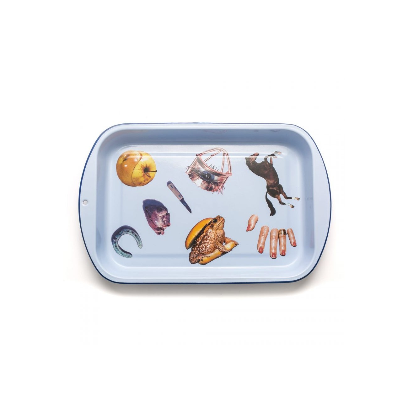 SELETTI Glazed Baking Tray Blue