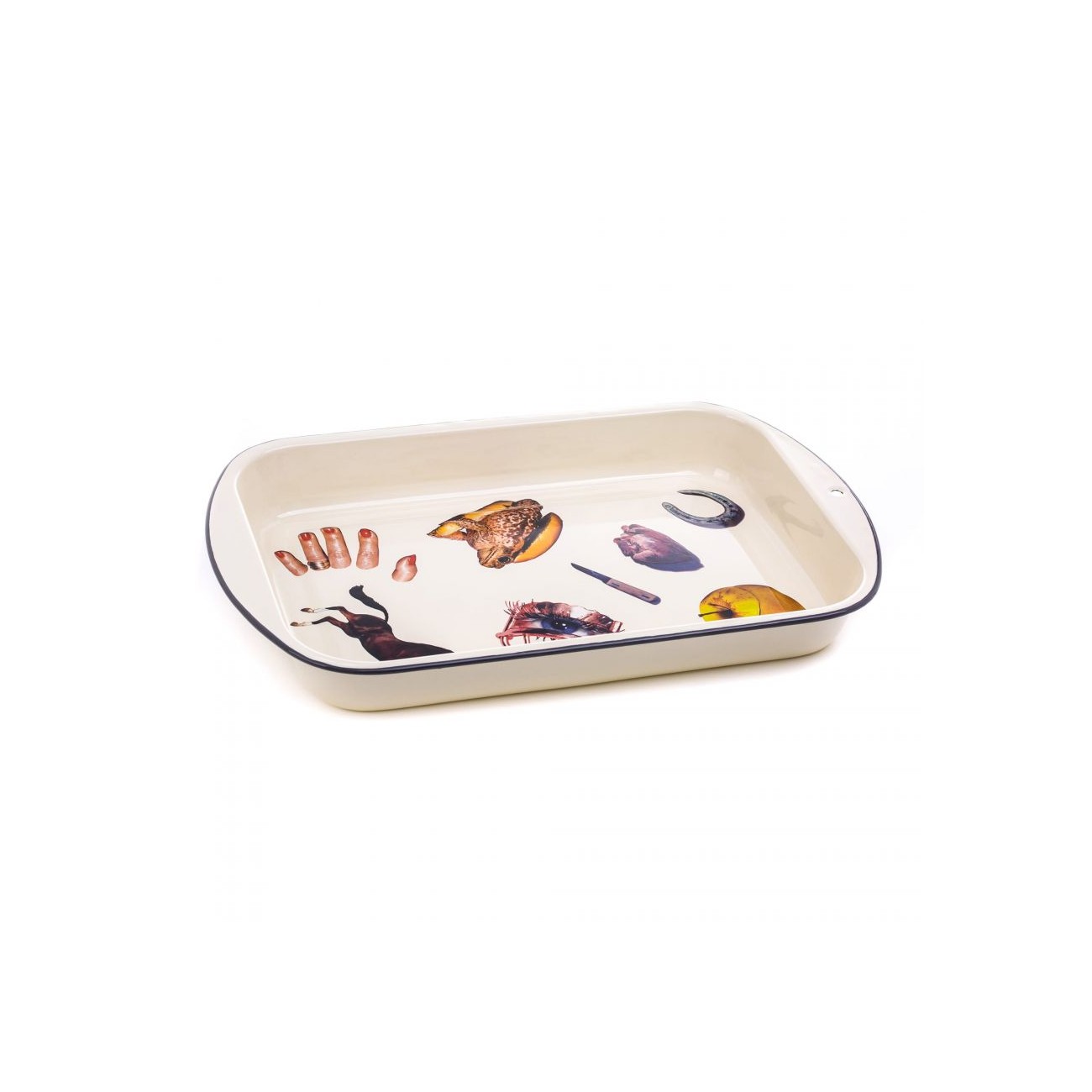 SELETTI Teglia Smaltata Beige