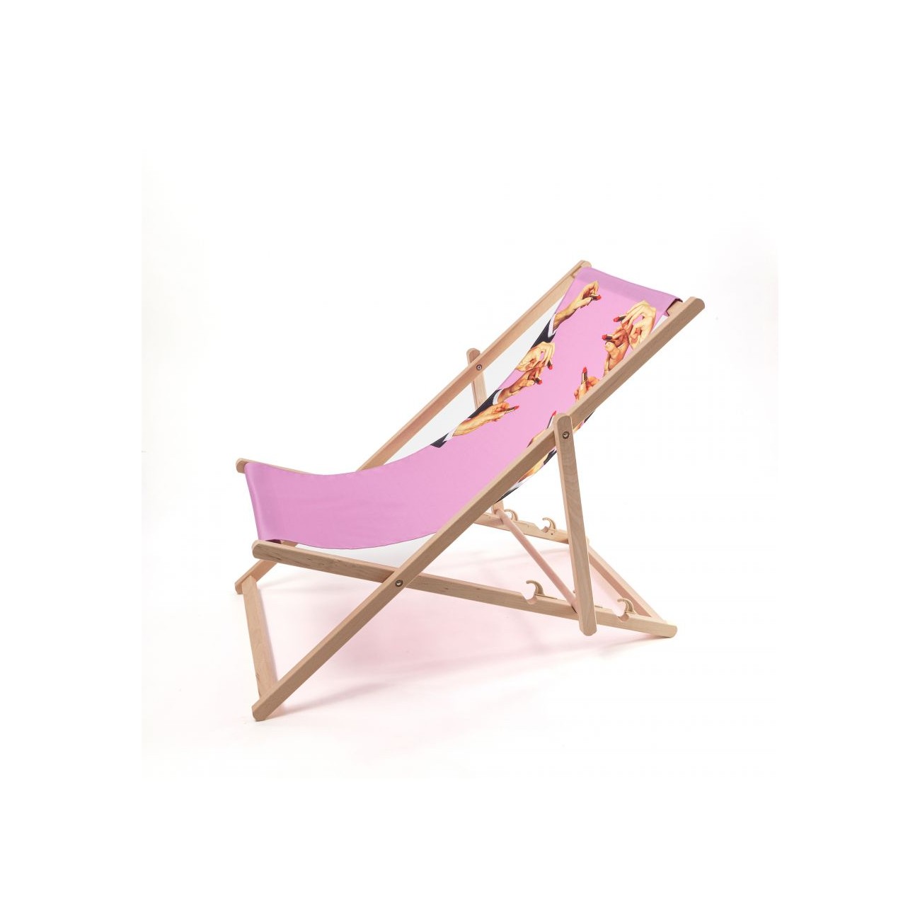 SELETTI Chaise longue - Rouge à lèvres rose