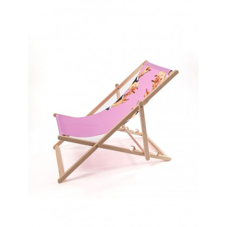 SELETTI Chaise longue - Rouge à lèvres rose