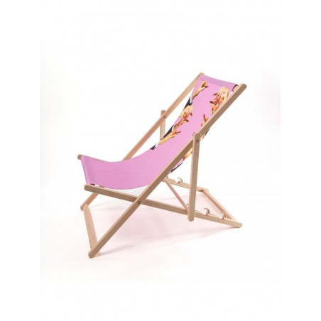 SELETTI Chaise longue - Rouge à lèvres rose