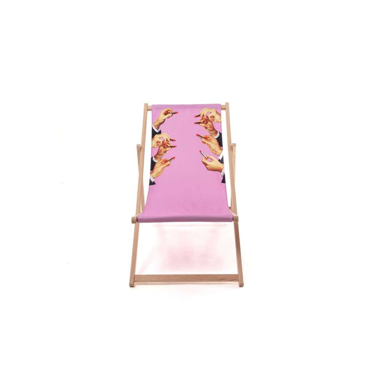 SELETTI Chaise longue - Rouge à lèvres rose