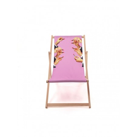 SELETTI Chaise longue - Rouge à lèvres rose