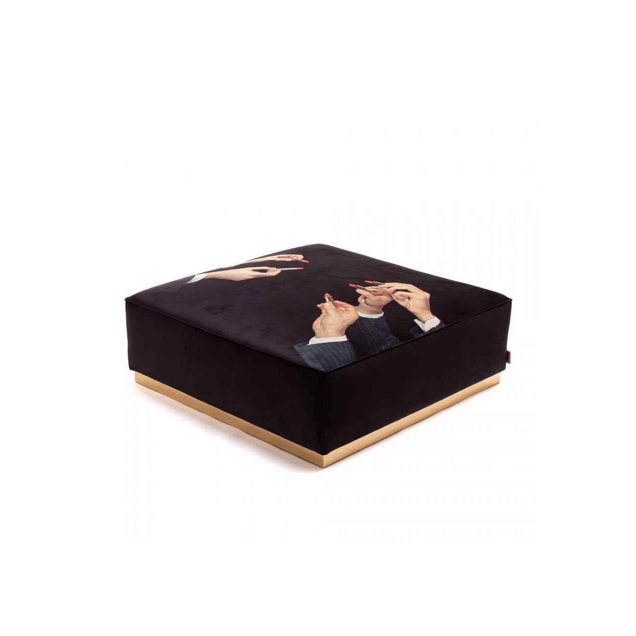 SELETTI Pouf Modulare Rossetto Nero