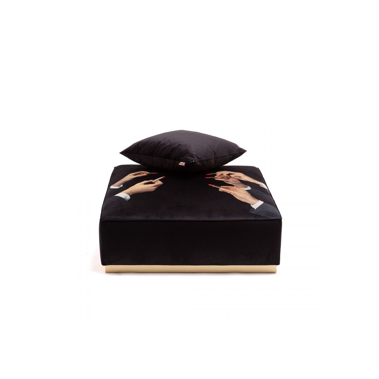 SELETTI Pouf Modulare Rossetto Nero