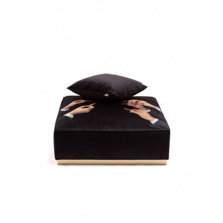 SELETTI Pouf Modulare Rossetto Nero