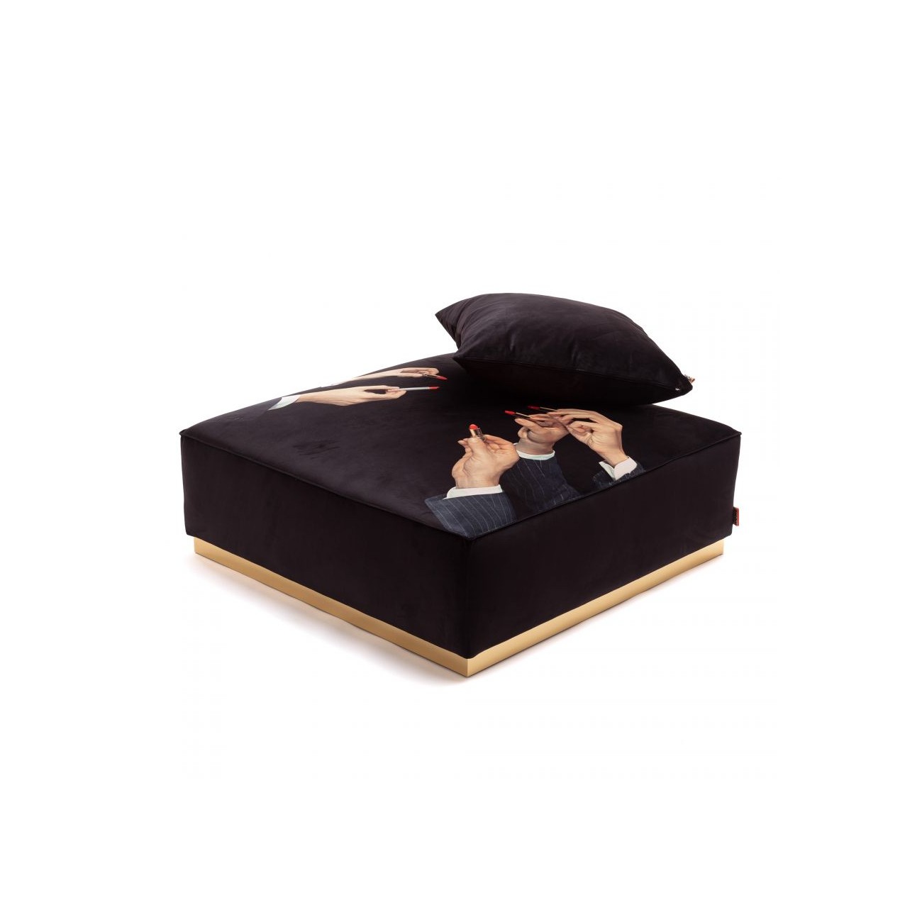 SELETTI Pouf Modulare Rossetto Nero