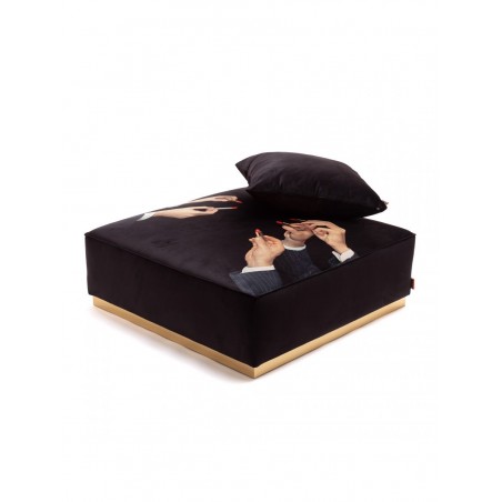 SELETTI Pouf Modulare Rossetto Nero