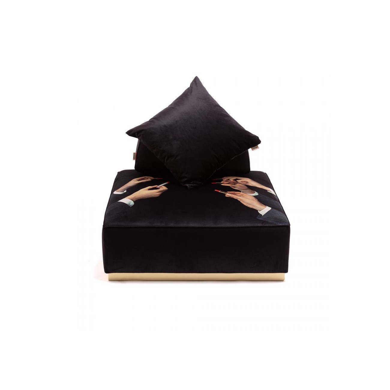 SELETTI Pouf Modulare Rossetto Nero