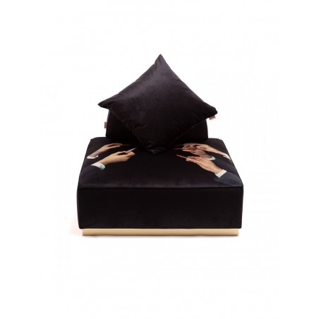 SELETTI Pouf Modulare Rossetto Nero